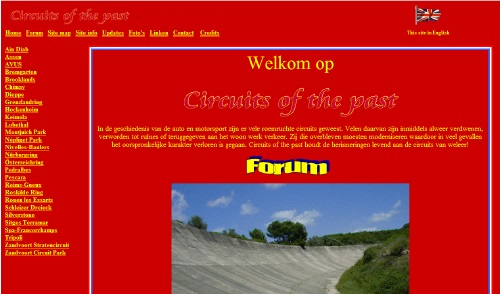 Circuits of the past HTML-site 2008 - 2009