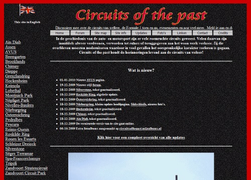Circuits of the past HTML-site 2009 - 2012